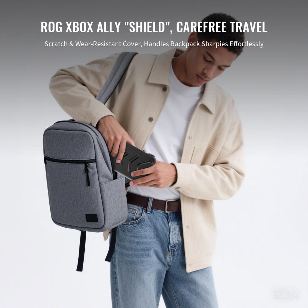 For Rog Xbox Ally / X Game Console Hard Shell Removable Front Cover Bundle Grip Case Portable Protective Case with Stand