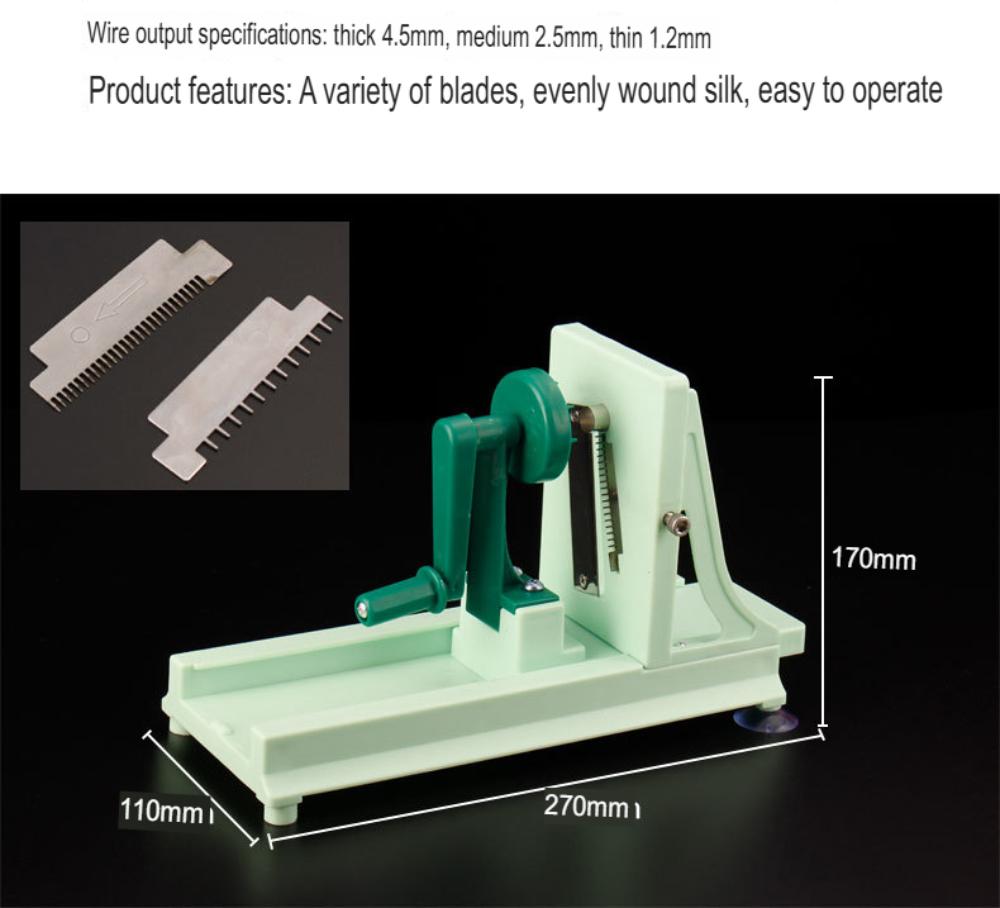 Kitchen Multifunctional Vegetable Spiral Slicer Food Chopper Manual Fruit Cutter