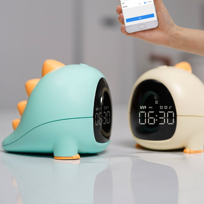 New Alarm Clock Dinosaur LED Night Light 2022 Cartoon Electronic Digital Clock Room Decoration and Smart Alarm Clock Night Light