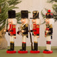 30cm Large Painted Christmas Holiday Wooden Nutcracker Soldier Xmas Gifts Nutcracker Puppet Soldier Creative decoration