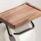 Toilet Paper Holder Bathroom Rack Black Walnut Punch-free Multifunction Wall-mounted Bathroom Rack Organizer