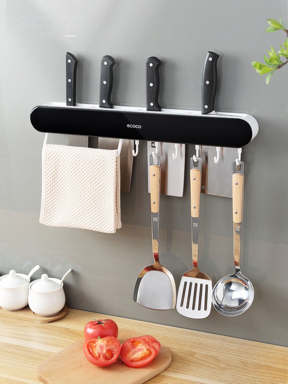 Multifunctional Knife Holder Wall Mount Block Storage Holder Kitchenware knife stand Kitchen Accessories Organizer