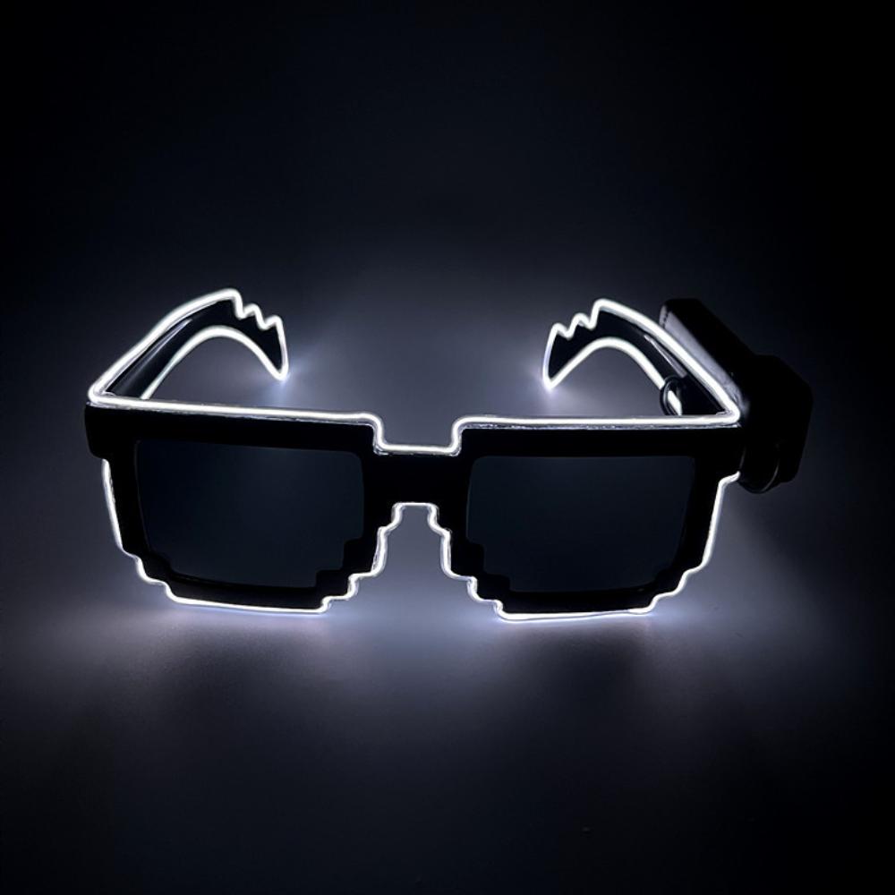 Luminous glasses Mosaic trampoline luminous LED sunglasses KTV bar concert Christmas party atmosphere props