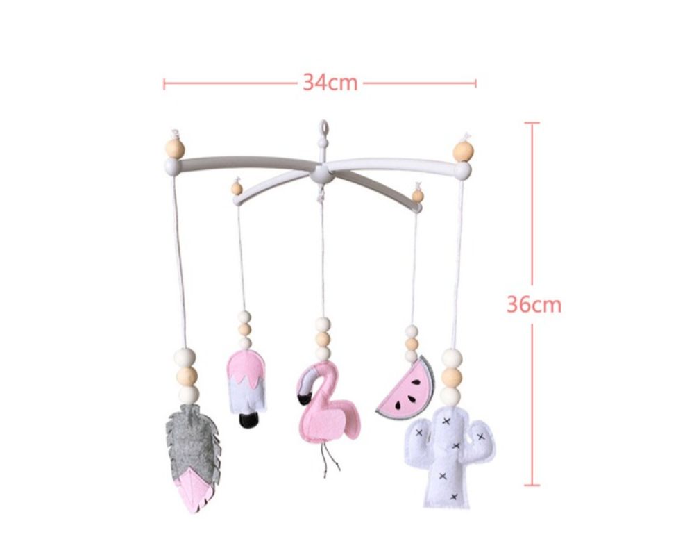 Baby hanging toy Bed Rotating Bell Crib stroller plush doll Child Toys Stroller Hanging bells toddler toys