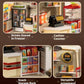 DIY Miniature House Kit, Tiny House Kit with Furniture and LED Light, Mini Blocks Model Kit Sets Dollhouse Gift