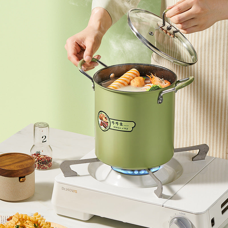 Deep Fryer Pot Easy to Clean with Basket Japanese Frying Pot for Camping Home Party Restaurant Dried