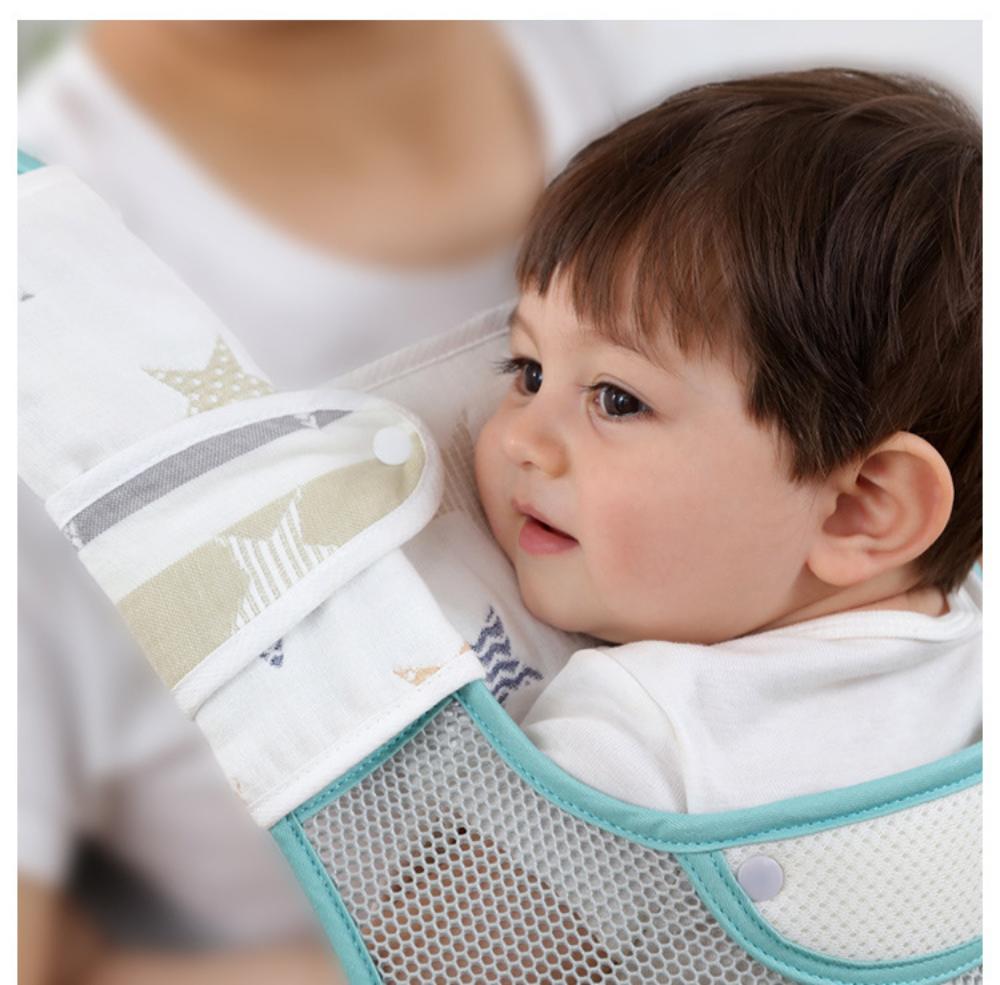 Baby Waist Stool Drool Bib Newborn Infants Teething Soft Cotton Pad Saliva Towel Multi-Function Baby Strap Dinner