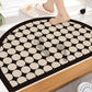 Semi-circular Diatom Mud Floor Mat Bathroom Door Absorbent Non-slip Mat Shower Room Bath Quick-drying Anti-fall Mat