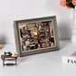 DIY Book Nook Kit - 3D Wooden Puzzle with LED Switch Control & Wall-Mountable Frame Dollhouse Gift (Lily Sewing Shop)