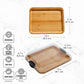Large Charcuterie Plate with Lid, Easy to Carry Outdoor Clean Charcuterie Box,Meat Fruit Serving Tray Cheese Board Cheese Board with Clapboard, Bachelor Party, Holiday, Christmas