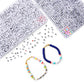 1BOX 26 Letter Acrylic Beads Heart & Cube Alphabet Digital Loose Spacer Beads For Jewelry Making Handmade DIY Bracelet