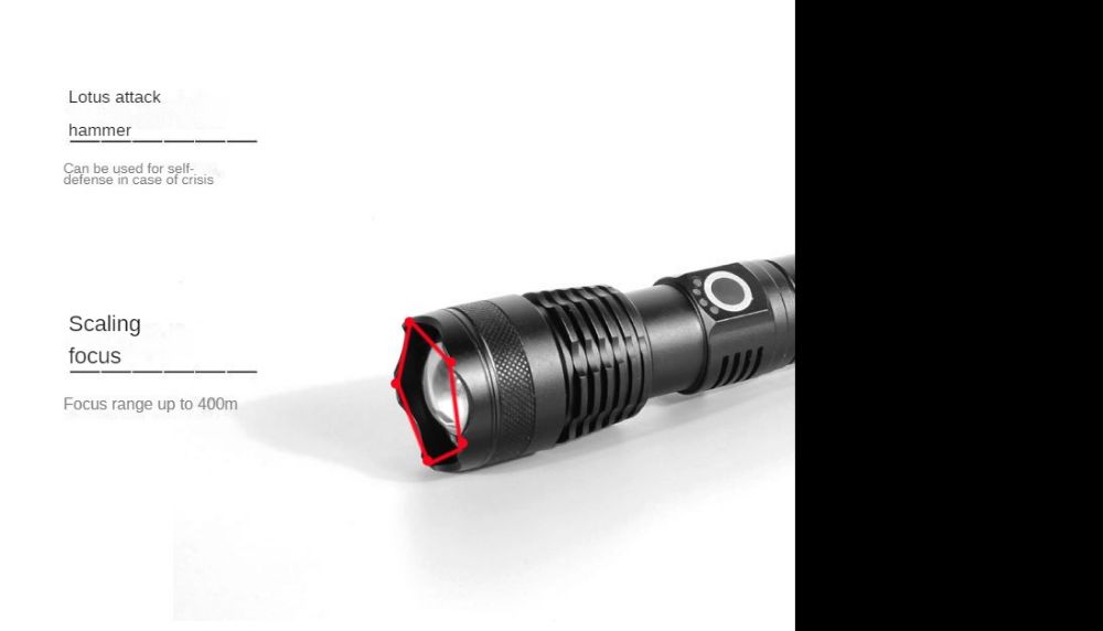 xhp50 most powerful flashlight usb Zoom led light torchlight Hunting Lamp for Camping waterproof and suitable for work