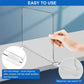 4pcs Acrylic Transparent Wardrobe Divider For Shelf Closet Wood Cabinets Non-slip Easy to Use Separator
