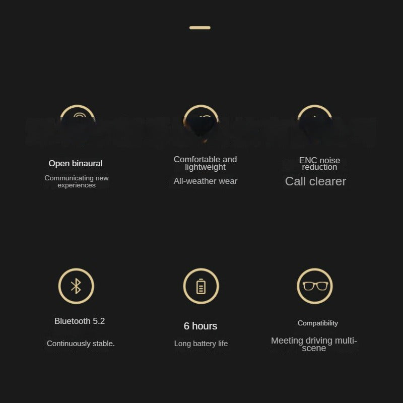 Open-Ear Headsets with Noise Canceling Boom Microphone Lightweight Bluetooth Wireless Headphones for Trucker Office Call Center