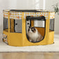 Portable Folding Cat Cage Tent House, Oxford Cloth Pet Enclosure, Indoor Outdoor Cat Delivery Room, Cat Kennel Playpen, Lightweight Travel Cat House
