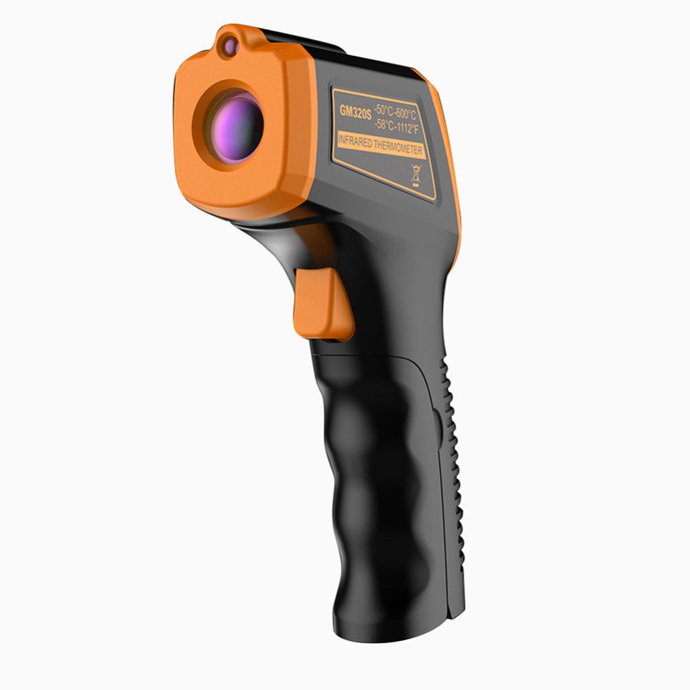 Infrared Thermometer, Non-Contact Digital Laser Temperature Gun -58°F to 1112°F (-50°C to 600°C) with LCD Display,orange