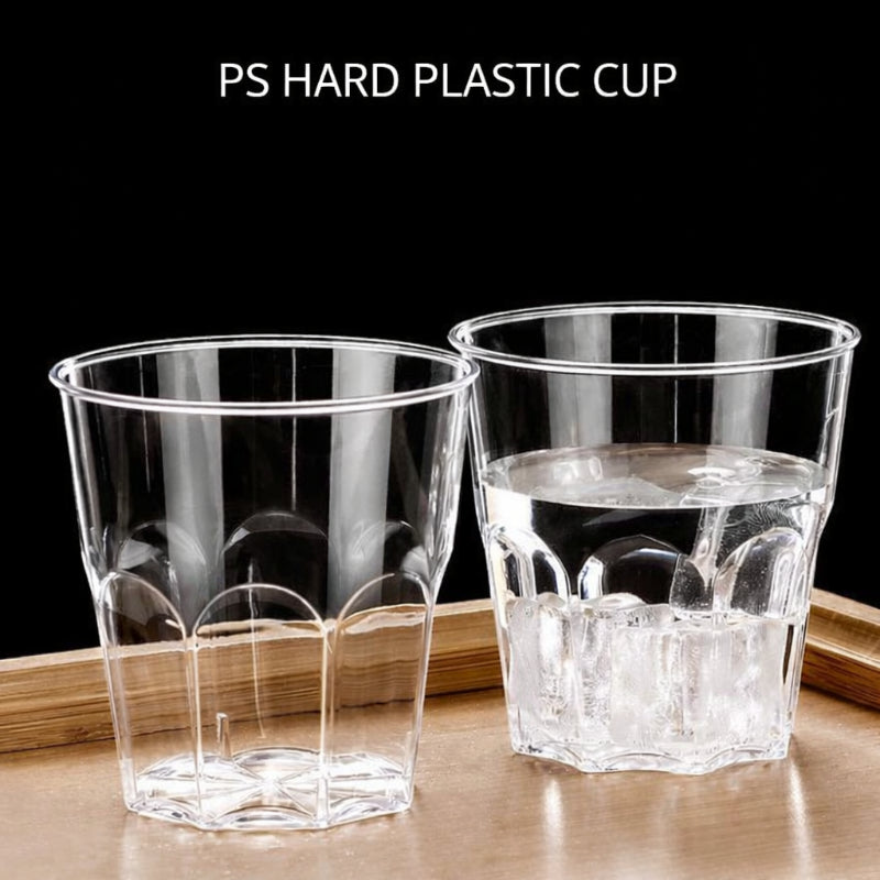 100PCS Thickened Disposable Plastic Cups Large Clear Party Drinking Cups Heavy Duty for Events, Weddings, Birthdays, Picnic, Catering Supplies