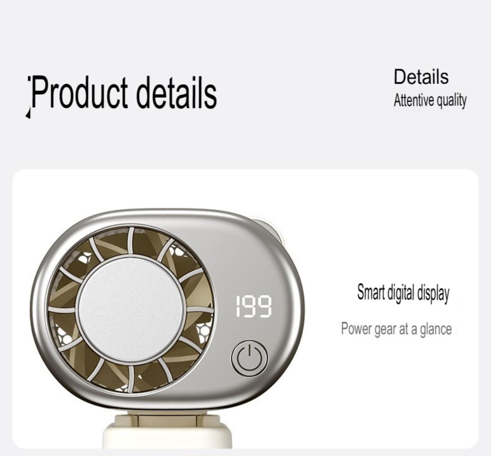 2026 Ice Cooling High Speed Clip Fan Portable Umbrella Fan Strong Wind Used for Outdoor Travel Portable