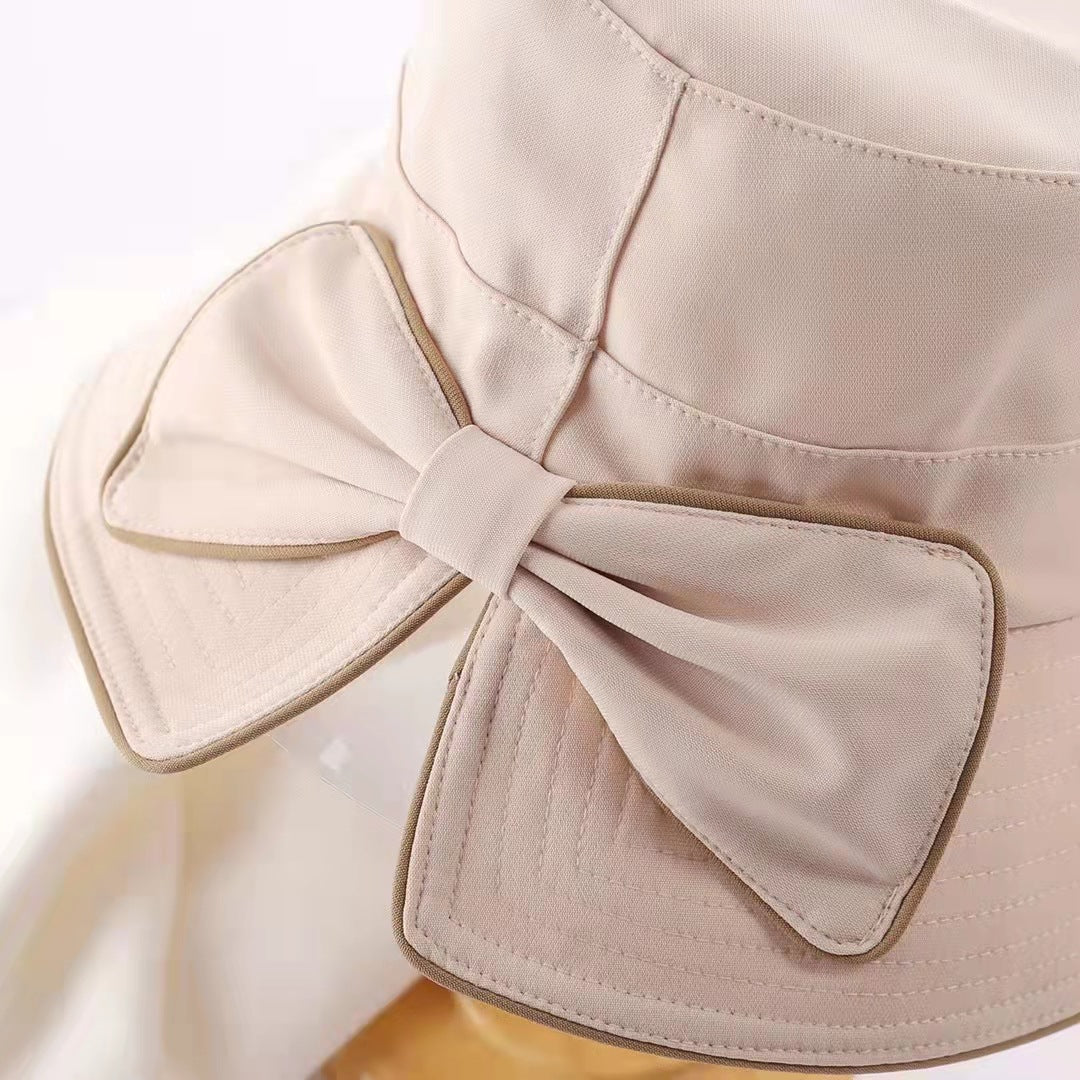 Women' s Korean Style Bow Bucket Hat Visors Summer Spring Autumn And Leisure Fashion For Any Weather