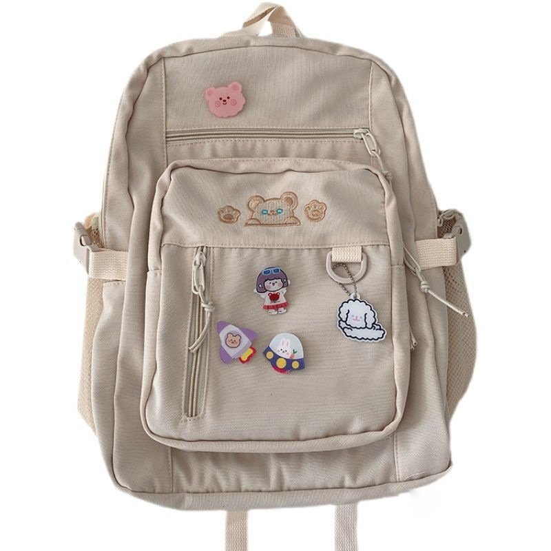 School bag Girl Female Ins Wild Korean Version High School Junior High School Student Backpack Female Travel Bag