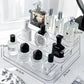 Perfume Organizer Transparent 3-layer Ladder Acrylic Perfume Display Rack Dressing Table Makeup Organizer Ins Lipstick Cosmetics Organizer Box