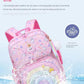 Children's Schoolbag Girls 1-6 Grade Pink Rainbow Backpack Cute Waterproof Elementary School Students Backpack