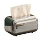 Luxurious Elegant Metallic Gold Silver Tissue Box Tabletop Napkin Holder For Home And Office Convenient Usage Organizer