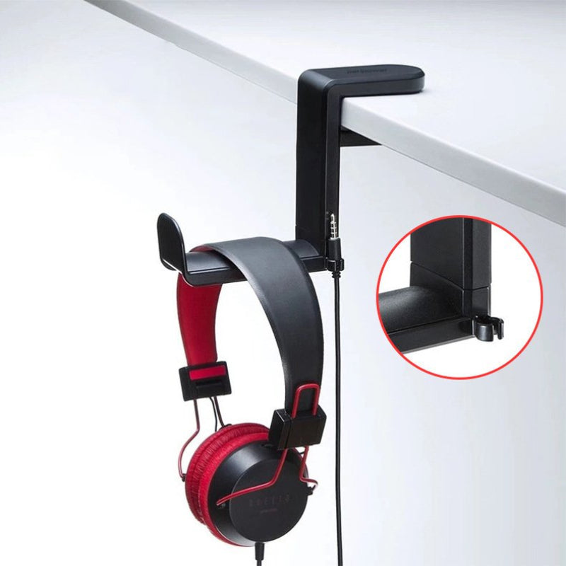 360° Rotating Headphone Stand Desktop Headset Holder Gaming Headset Desk Hanger Hook For Y1H2