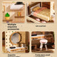 DIY Miniature House Kit, Tiny House Kit with Furniture and LED Light, Mini Blocks Model Kit Sets Dollhouse Gift