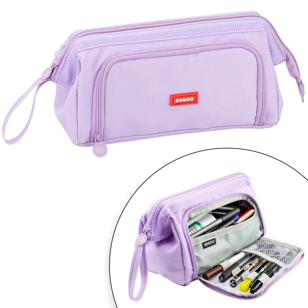 Pencil Cases Large Capacity Kawaii Pencil Bag Cosmetic Bag Simple Style Student Stationery Office School Supplies
