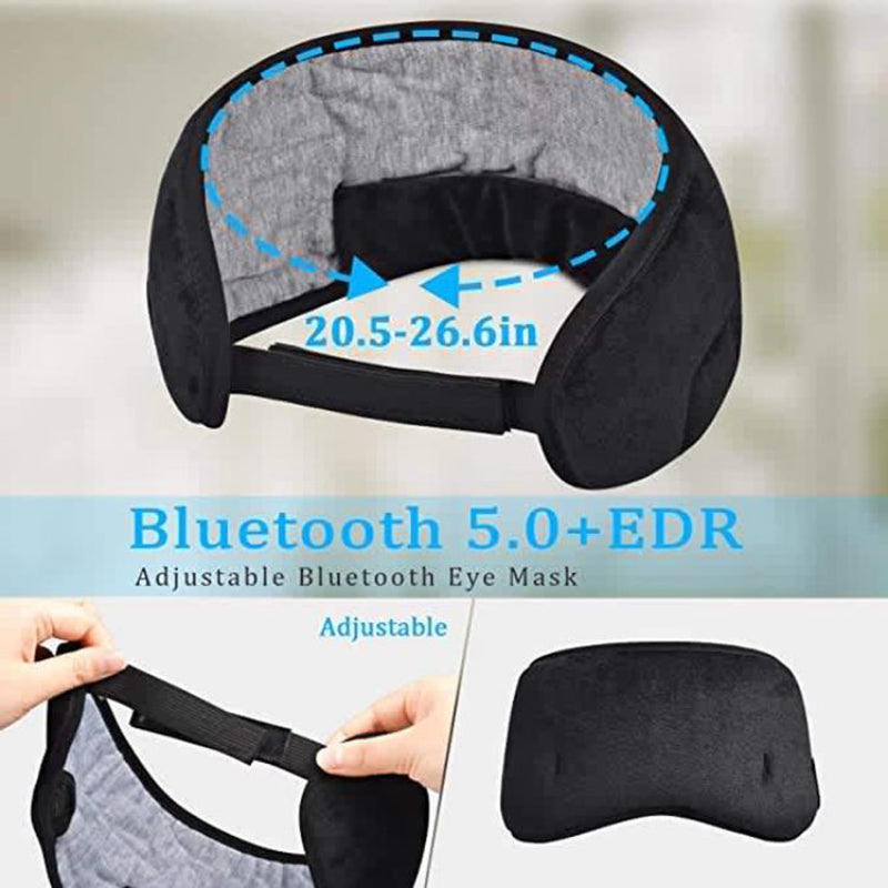 Bluetooth 5.0 Sleep Eye Mask Intelligent Unlimited Music Wireless Stereo Soft Mask Sleeping Eye Mask