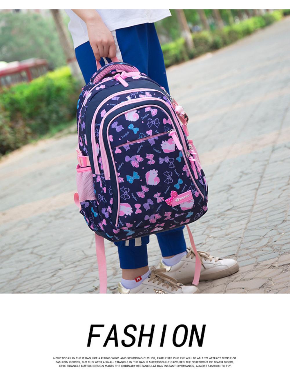 Backpack for Teen Girls 3PCs Set Black Purple Blue Rose Red School Bags for Teenage Girls Waterproof