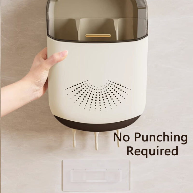 Multipurpose Cutlery Storage Box With Cover Lid On the Wall Storage Box Flatware Kitchen Household Utensil Dust Proof Chopstick Holder Chopsticks Spoon Fork Cover Containers