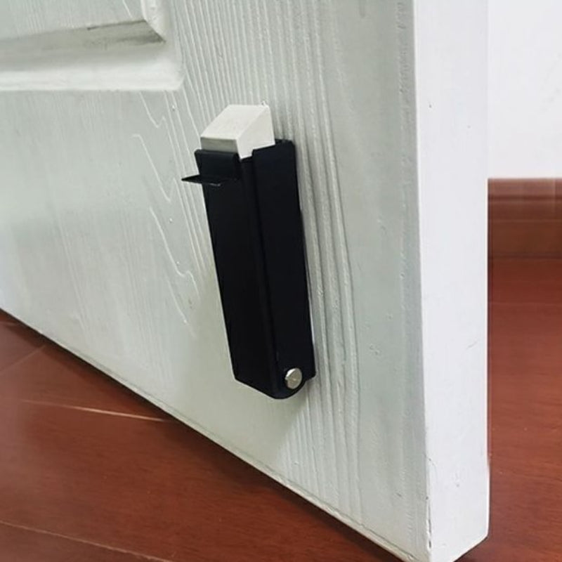 Door Stopper No Door Seam Punch-Free Heightened Windproof Aluminum Alloy Anti-Pinch Hand Foot Step on Door Stop Door Stopper Non-Slip Push-Resistant