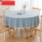 Large round table cloth fabric waterproof oil-proof wash free solid color advanced round table cloth table cloth