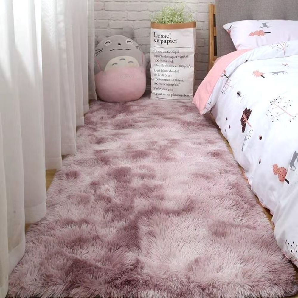 8 Styles Fluffy carpet Shaggy carpet Long pile Mix colors carpet Tie-dyed Anti-Skid Rug bedroom carpet Bedside 50x160cm