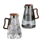 2L Heat Resistant Glass Water Pitcher with Handle, Thickened Glass Kettle Teapot, Juice Beverage Jug, Clear Water Carafe for Home Kitchen