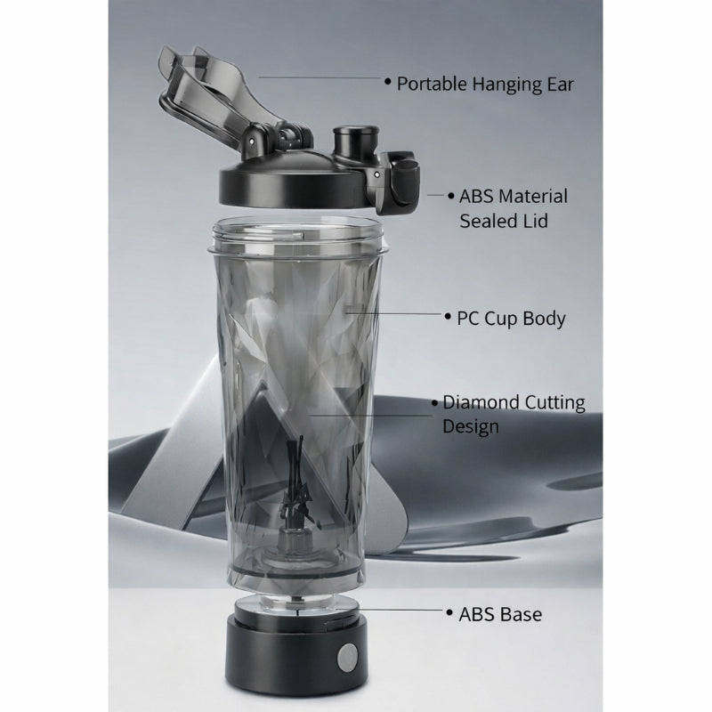 700ml Electric Protein Shaker Bottle Auto Mixing Cup Portable USB Rechargeable Coffee & Supplement Mixer