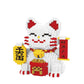 DIY Fortune Cat Lucky Cat Building Blocks Nano block Cartoon Toys Lucky Cat Building Blocks Birthday Gift Toy Linkgo Maneki-neko Lucky Cat Adult Educational Children Toy Model Ornament