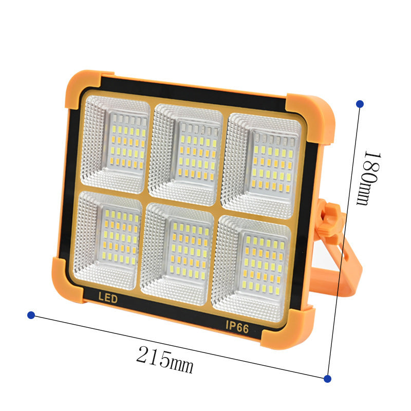 3000W Portable Solar Flood Light Emergency Lighting Outdoor Waterproof LED Camping Tent Light Rechargeable Spotlight Solar Light Work Light