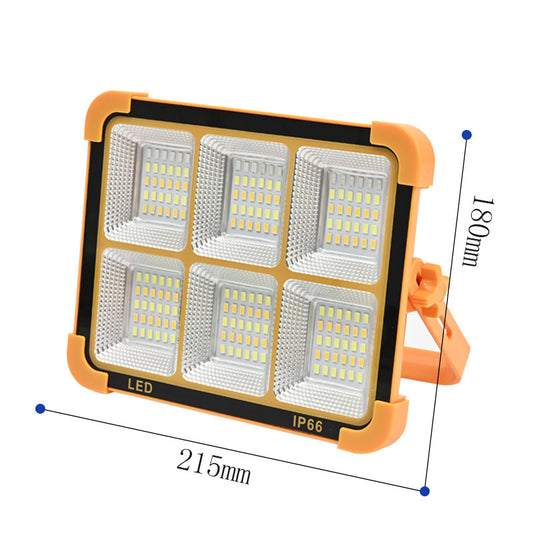 3000W Portable Solar Flood Light Emergency Lighting Outdoor Waterproof LED Camping Tent Light Rechargeable Spotlight Solar Light Work Light