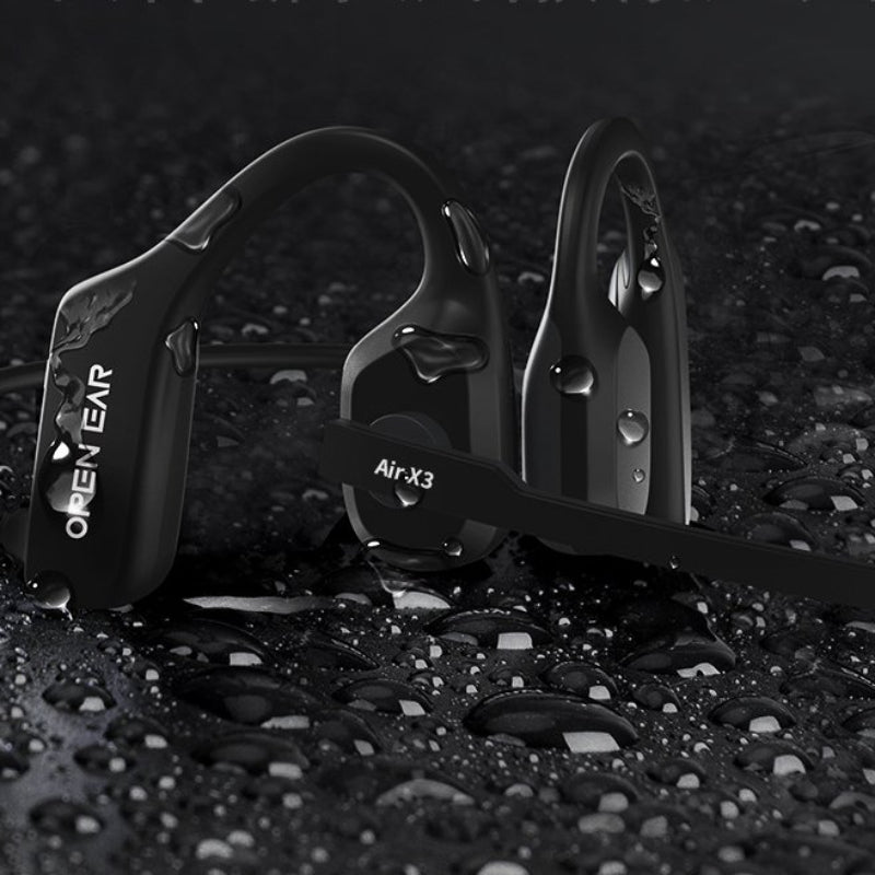 Open-Ear Headsets with Noise Canceling Boom Microphone Lightweight Bluetooth Wireless Headphones for Trucker Office Call Center