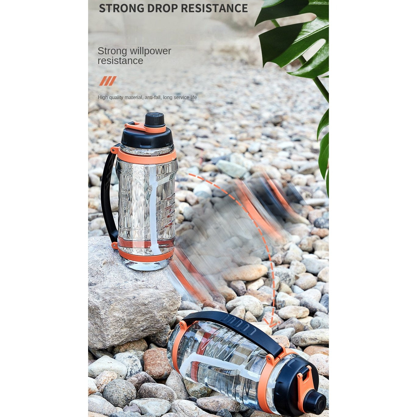 2500ml Large Capacity Water Bottle Gym Fitness Drinking Bottle Outdoor Camping Climbing Hiking Bottles