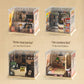 DIY Miniature House Kit, Tiny House Kit with Furniture and LED Light, Mini Blocks Model Kit Sets Dollhouse Gift
