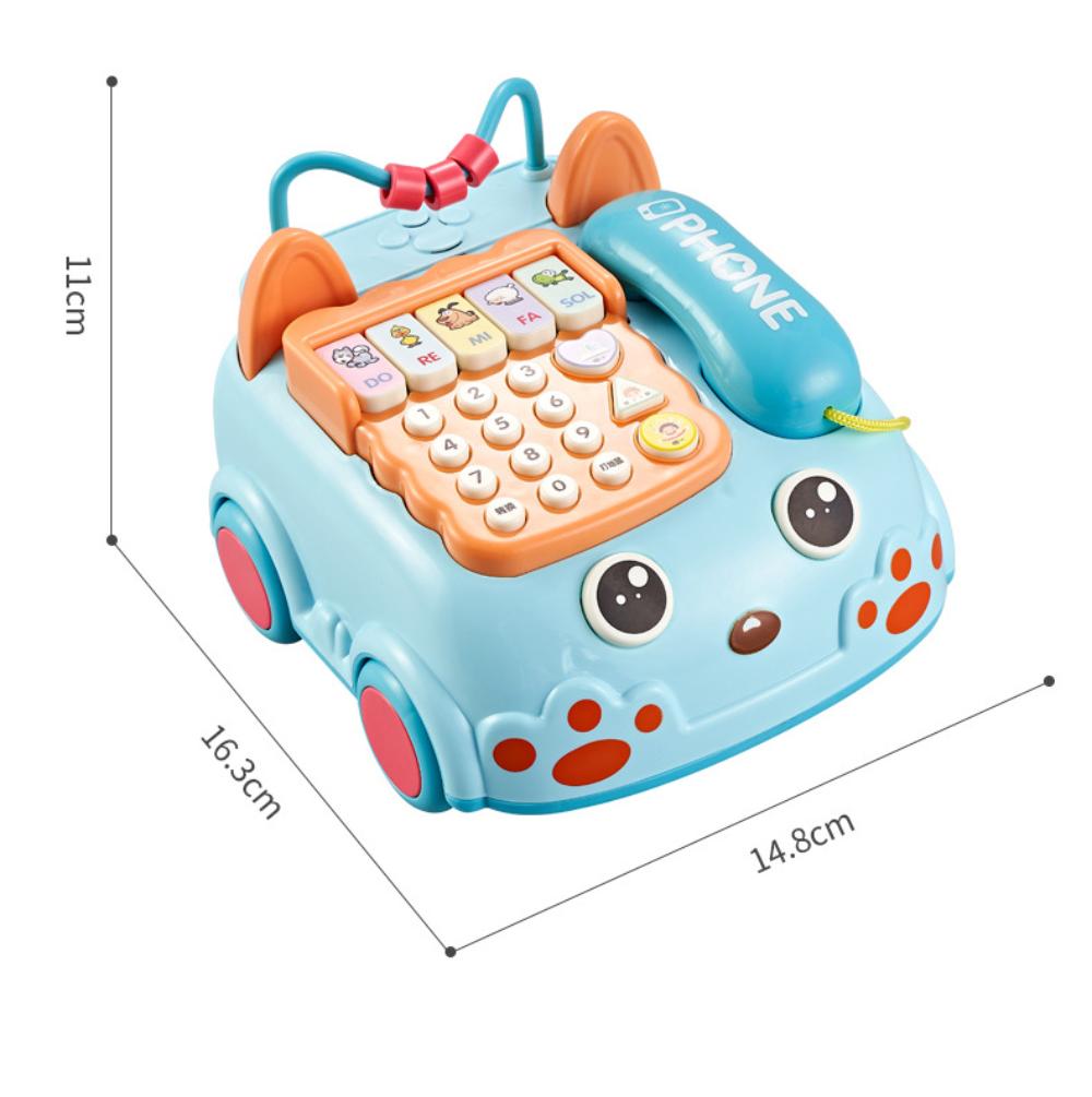 New puzzle multifunctional simulation early education telephone toy with music and light baby musical toy