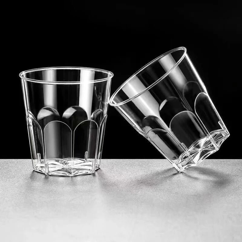100PCS Thickened Disposable Plastic Cups Large Clear Party Drinking Cups Heavy Duty for Events, Weddings, Birthdays, Picnic, Catering Supplies