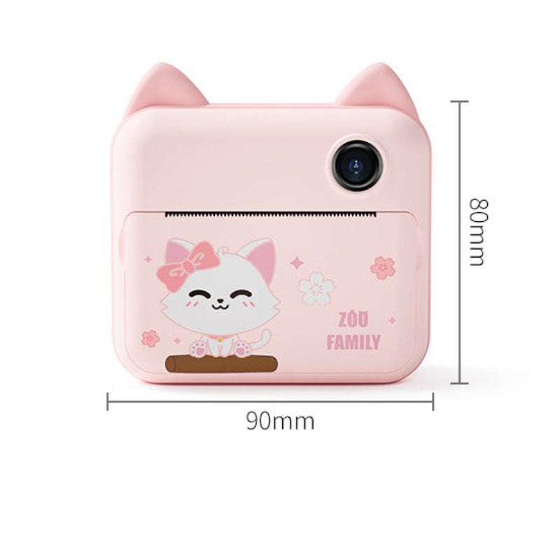 HD Children's Polaroid Camera Print Digital Photo Toy Camera Thermal Paper Mini Sports Printer Instant Printing Camera