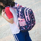 Backpack for Teen Girls 3PCs Set Black Purple Blue Rose Red School Bags for Teenage Girls Waterproof