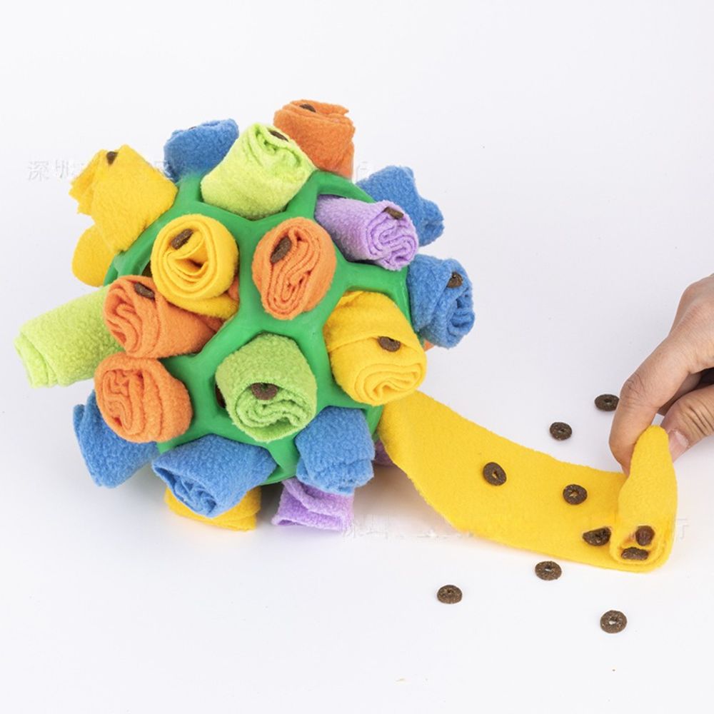 Interactive Pet Snuffle Ball Dog Toy Encourage Natural Foraging Skills Slow Food Training Bite Resistant Puppy Playing