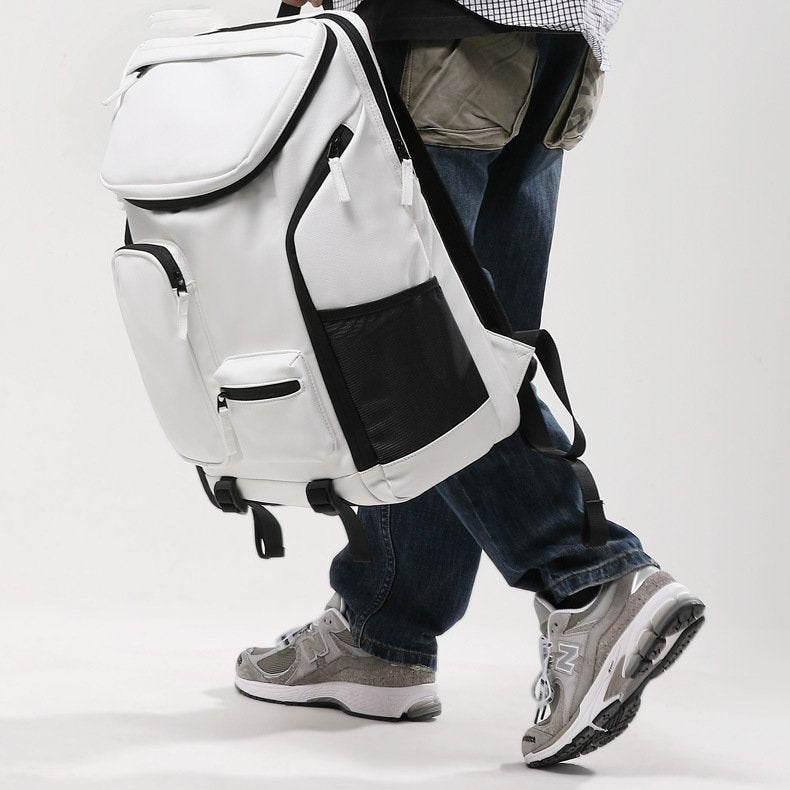 Travel Backpack Men 17.3-inch Laptop Backpack Multifunctional Fitness Sports Backpack Badminton Racket Bag Waterproof Large-Capacity College Student School Bag with Shoe Warehouse